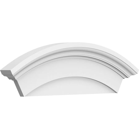 Ekena Millwork Arched Architectural Grade PVC Pediment, 26"W x 10"H x 2-3/4"P PEDP026X100ARD00